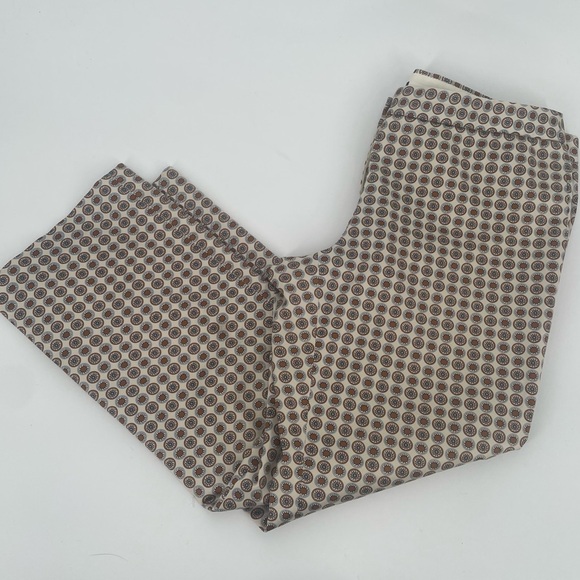 J.Crew City Fit Circle Printed Fitted Trousers With Satin Sheen - Picture 9 of 11